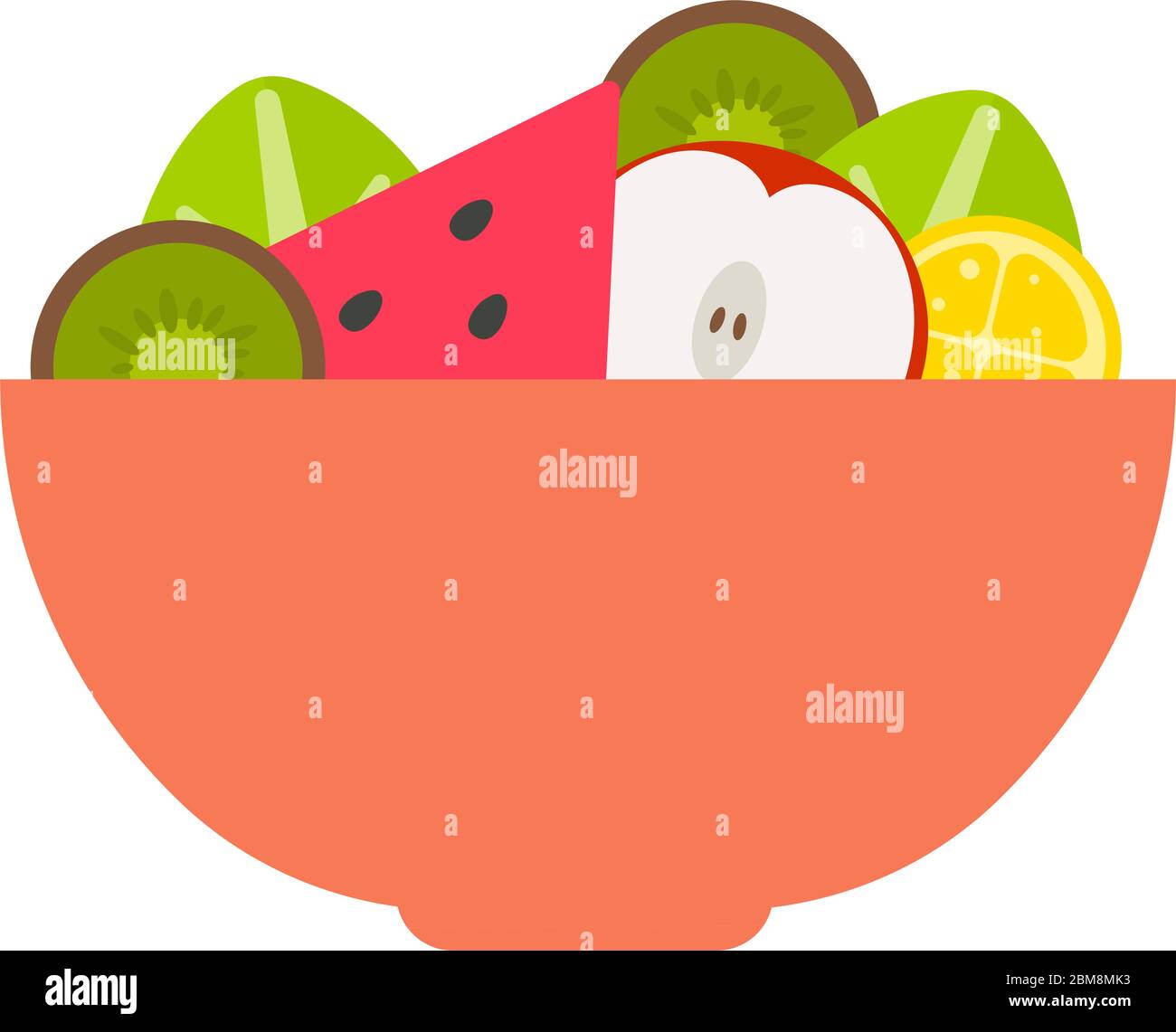 Isolated fruits bowl Stock Vector