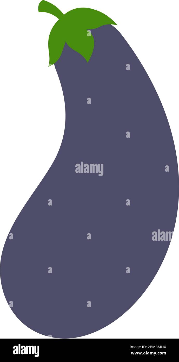 Isolated eggplant icon Stock Vector