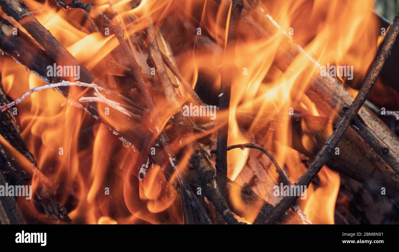 Full screen fire flames background hires stock photography and images