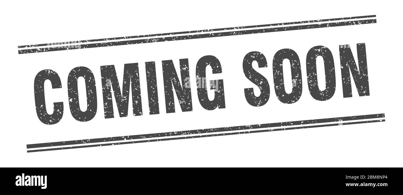 coming soon stamp. coming soon label. square grunge sign Stock Vector ...
