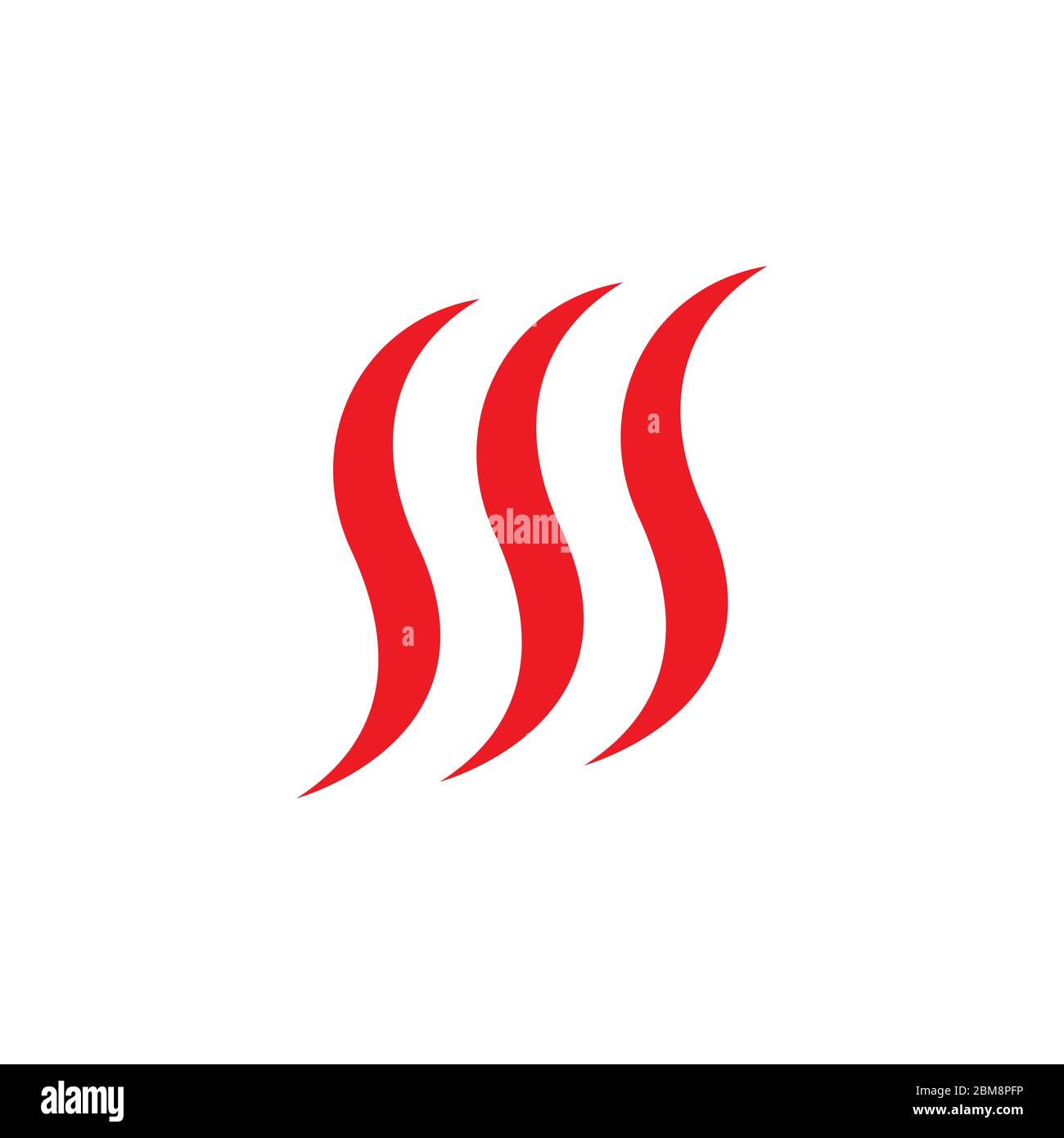 curves letter s simple logo vector Stock Vector