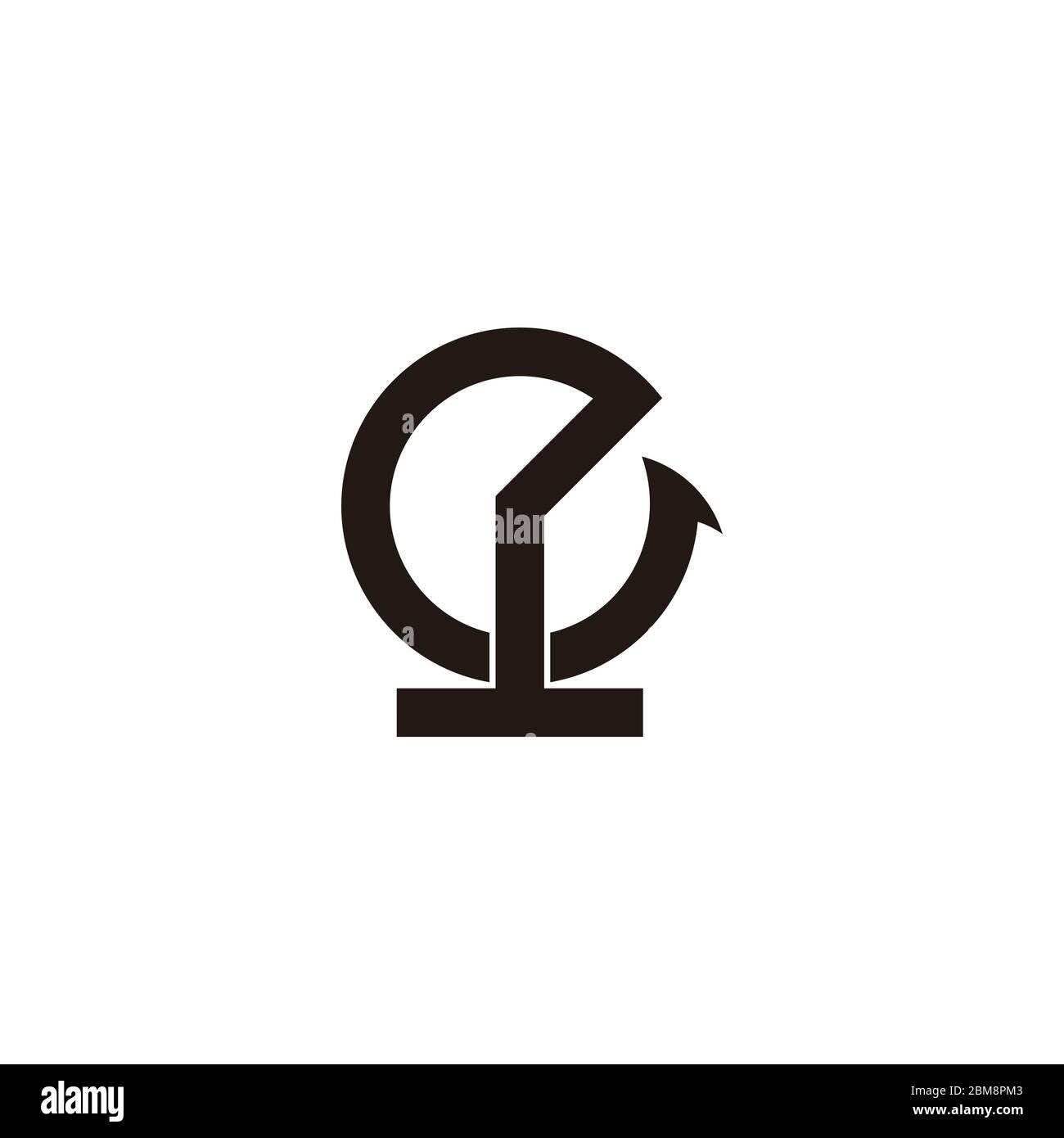 letter e circle clock arrow geometric symbol logo vector Stock Vector
