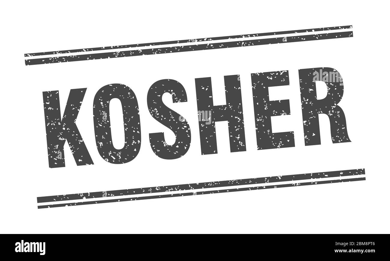 kosher stamp. kosher label. square grunge sign Stock Vector Image & Art ...