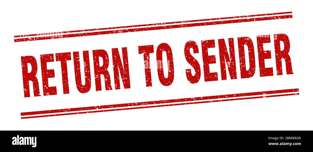 return to sender stamp. return to sender label. square grunge sign Stock Vector Image & Art Alamy