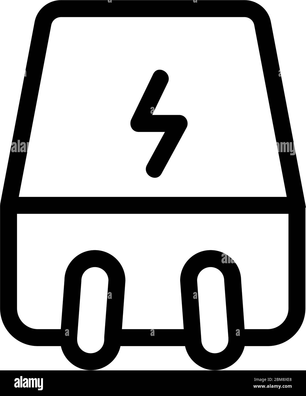 power supply unit icon vector outline illustration Stock Vector Image