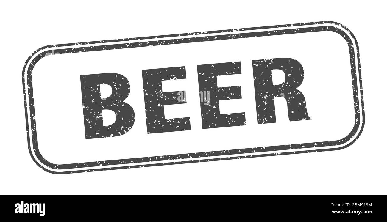 beer stamp. beer square grunge sign. label Stock Vector Image & Art - Alamy