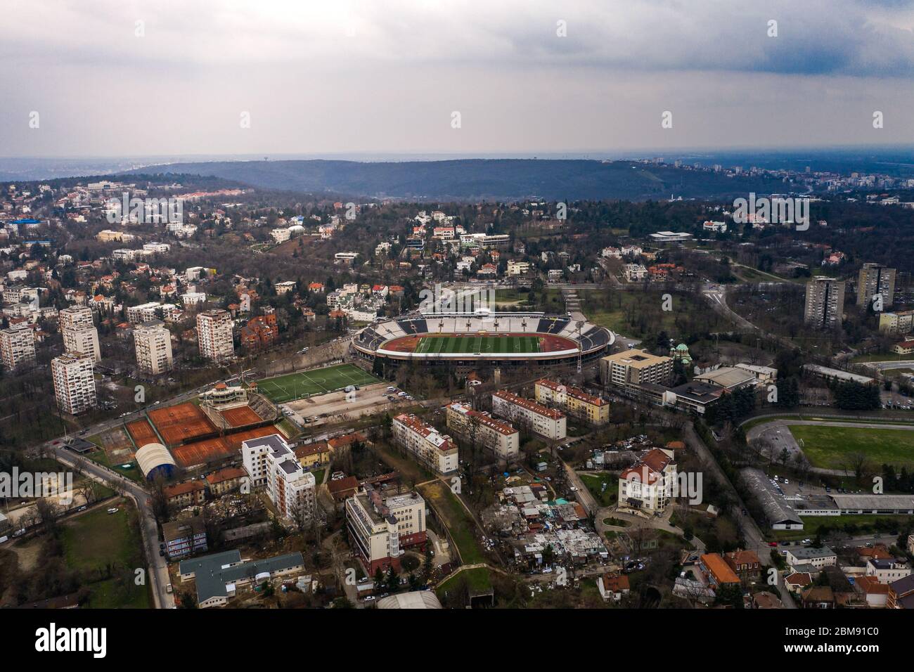 Fans of Crvena Zvezda editorial stock image. Image of reception - 22604269