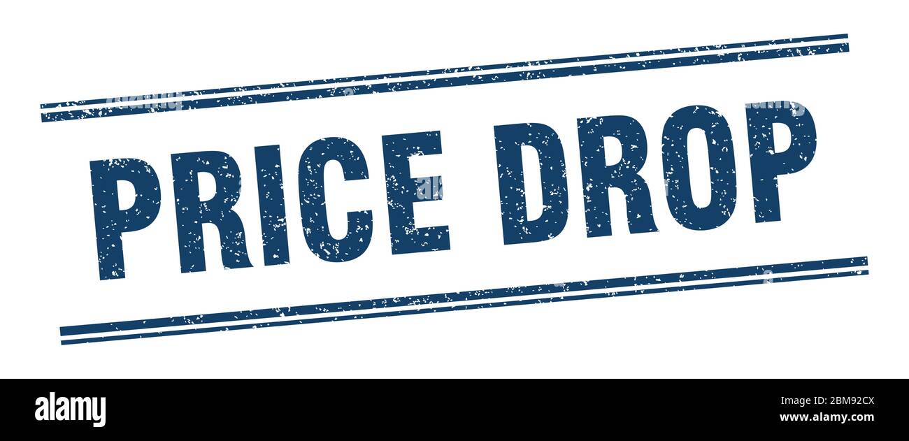 price drop stamp. price drop label. square grunge sign Stock Vector ...