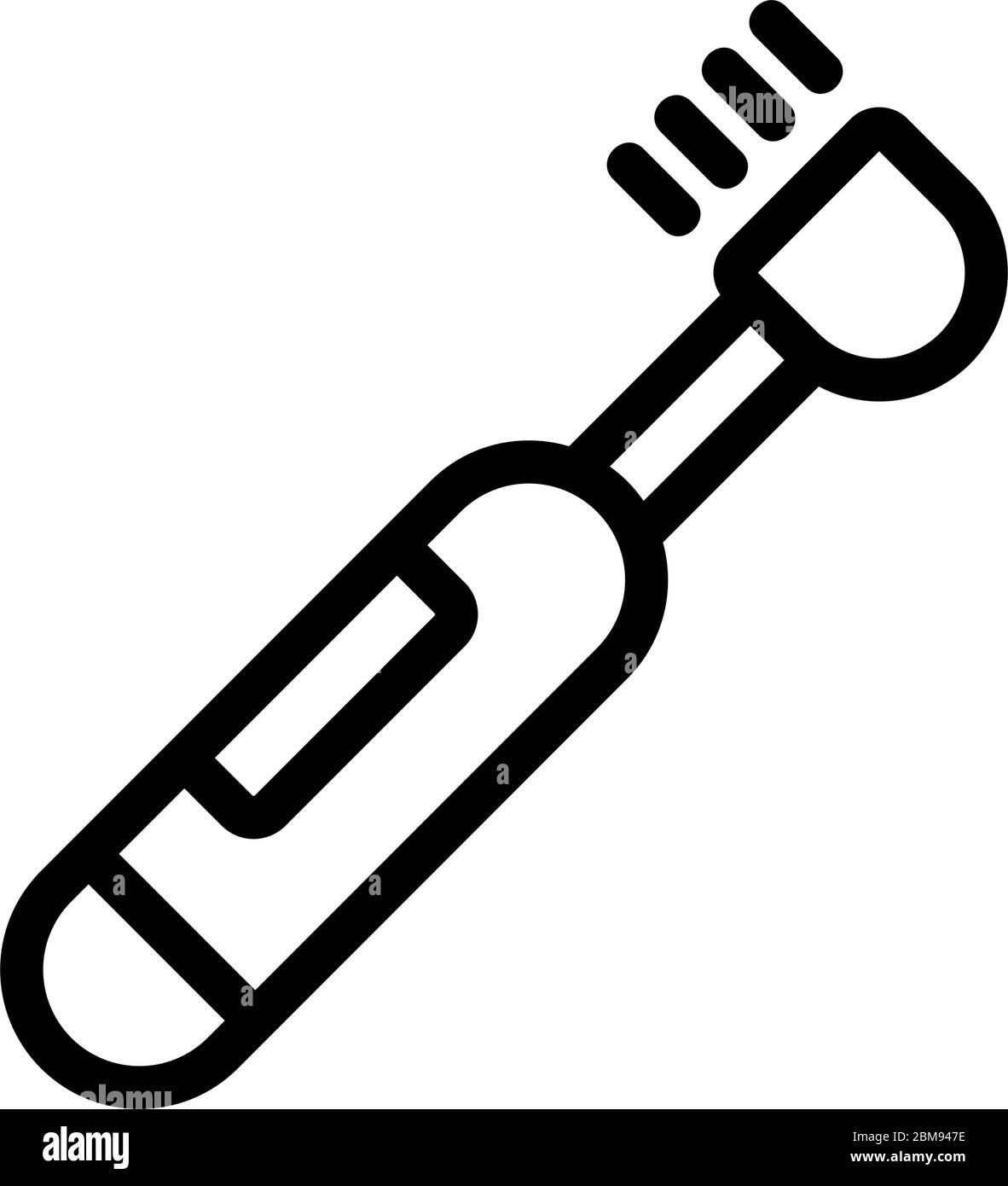 electric toothbrush icon vector outline illustration Stock Vector Image ...