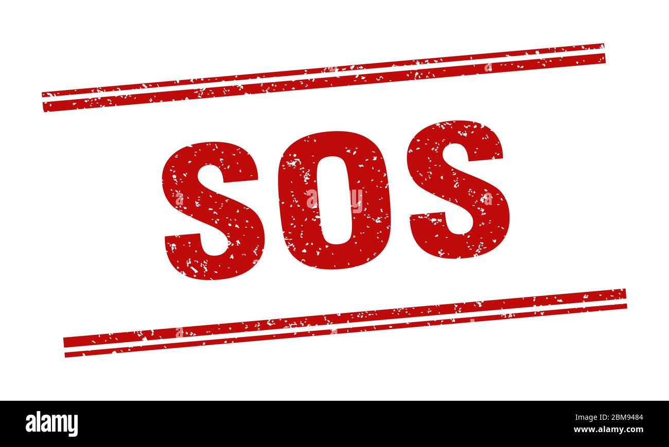 sos stamp. sos label. square grunge sign Stock Vector Image & Art - Alamy