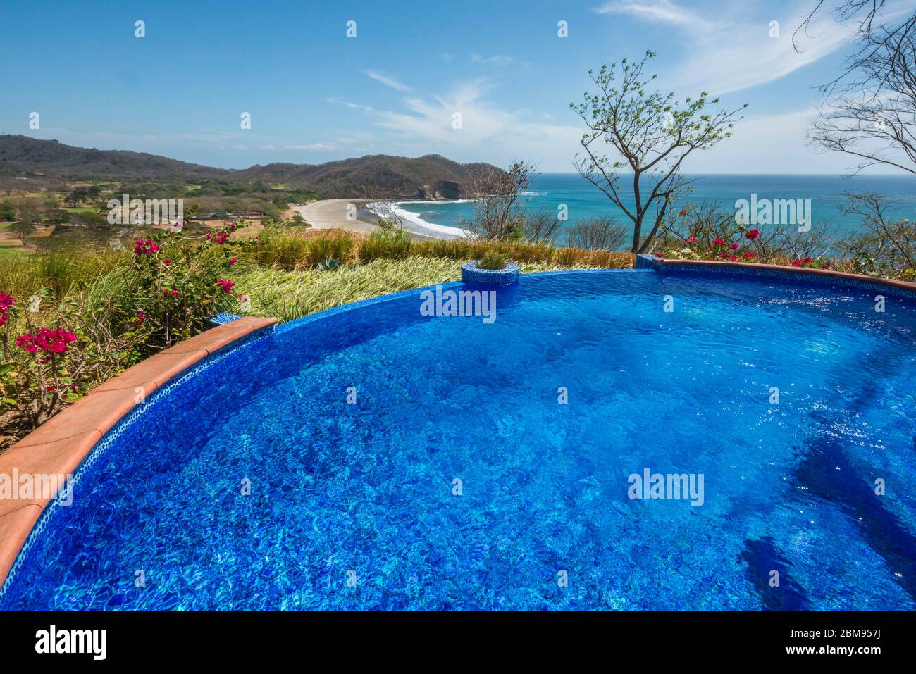 Nicaragua, Central America, Tola-las Salinas, Tola, Mukul Resort. Spa pool  Stock Photo - Alamy