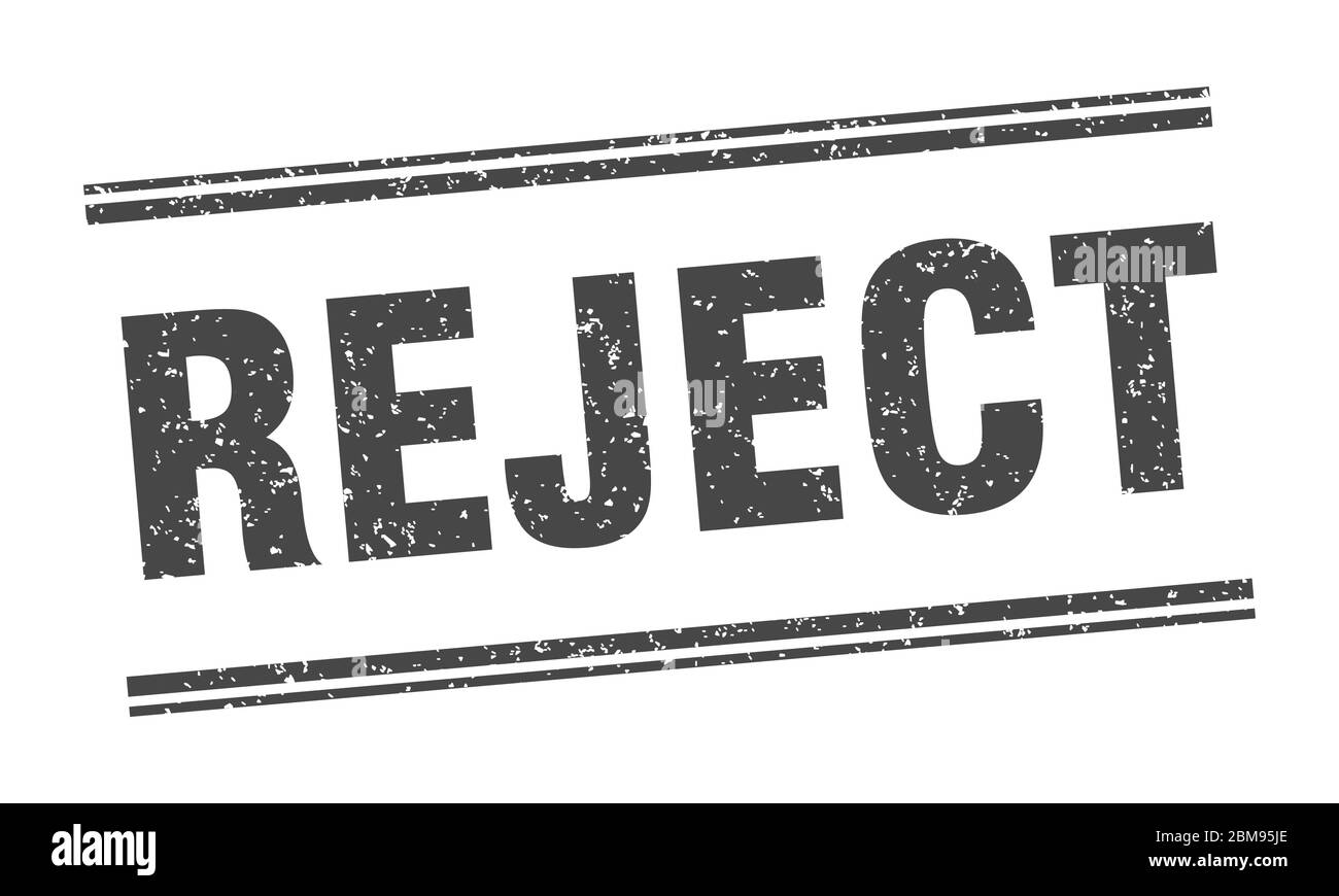 reject stamp. reject label. square grunge sign Stock Vector Image & Art