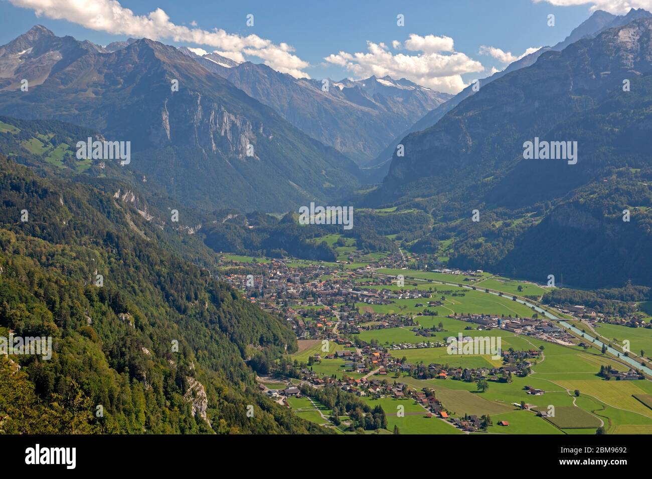 The Swiss town of Meiringen Stock Photo