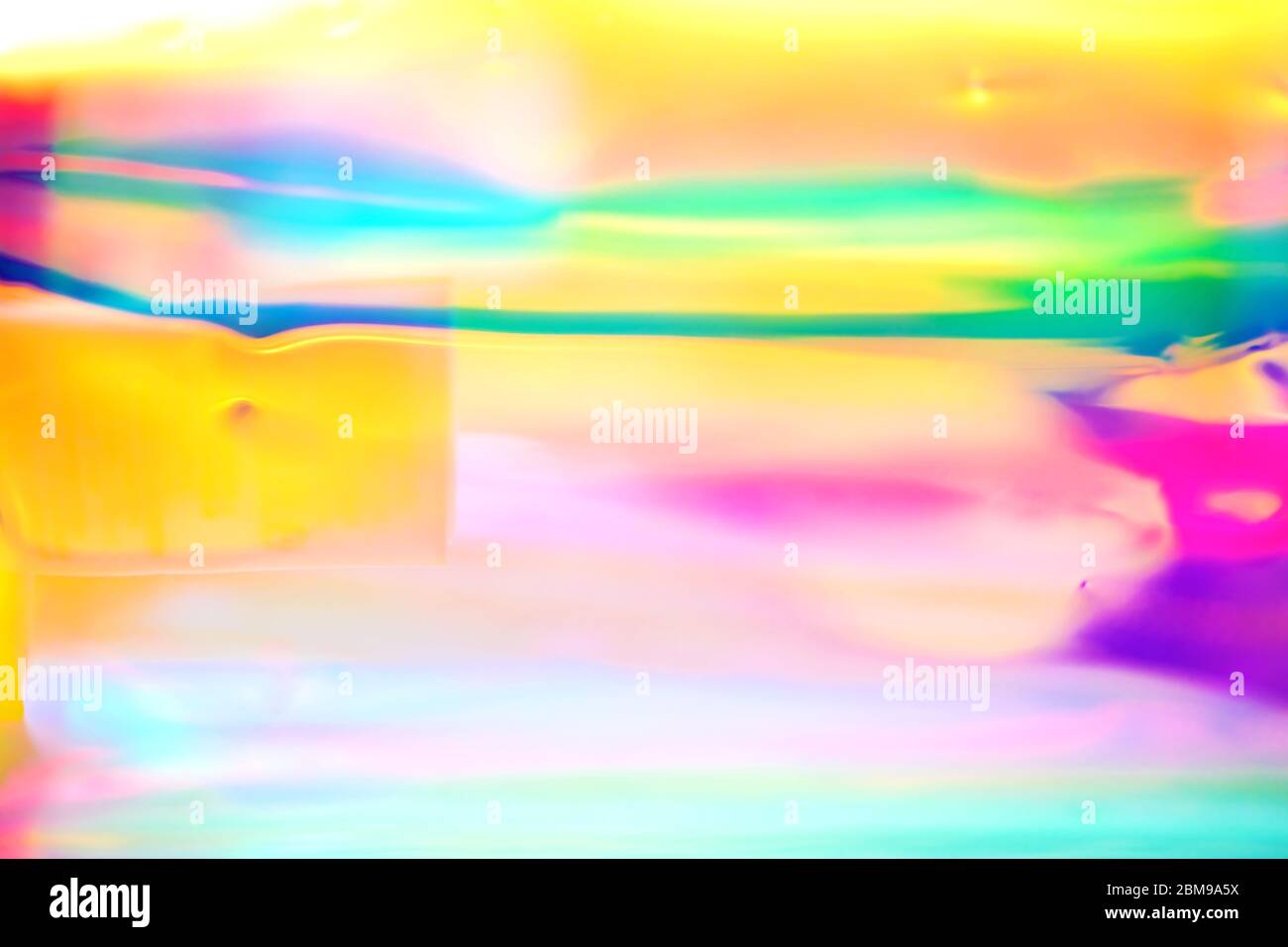Abstract digital conceptual futuristic wallpaper and poster background of a  shiny reflective fluid surface with vibrant gradient colors and shiny neon  Stock Photo - Alamy
