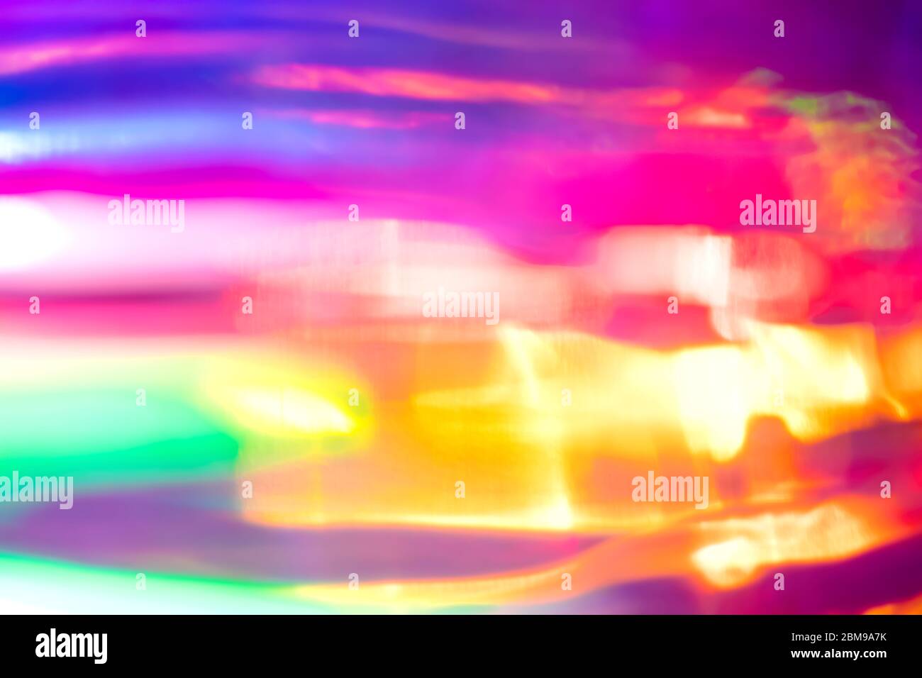 Abstract party club background of horizontal gradient lens blur light  streaks with gradient vibrant neon colors Stock Photo - Alamy