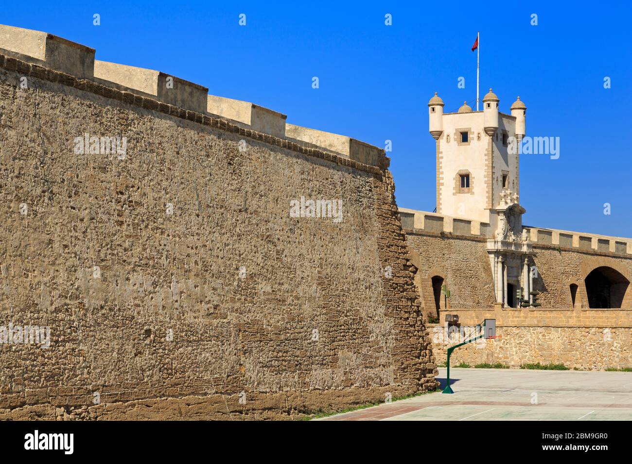 Las Puertas de Tierra, Constitution Plaza, Cadiz City, Andalucia, Spain, Europe Stock Photo