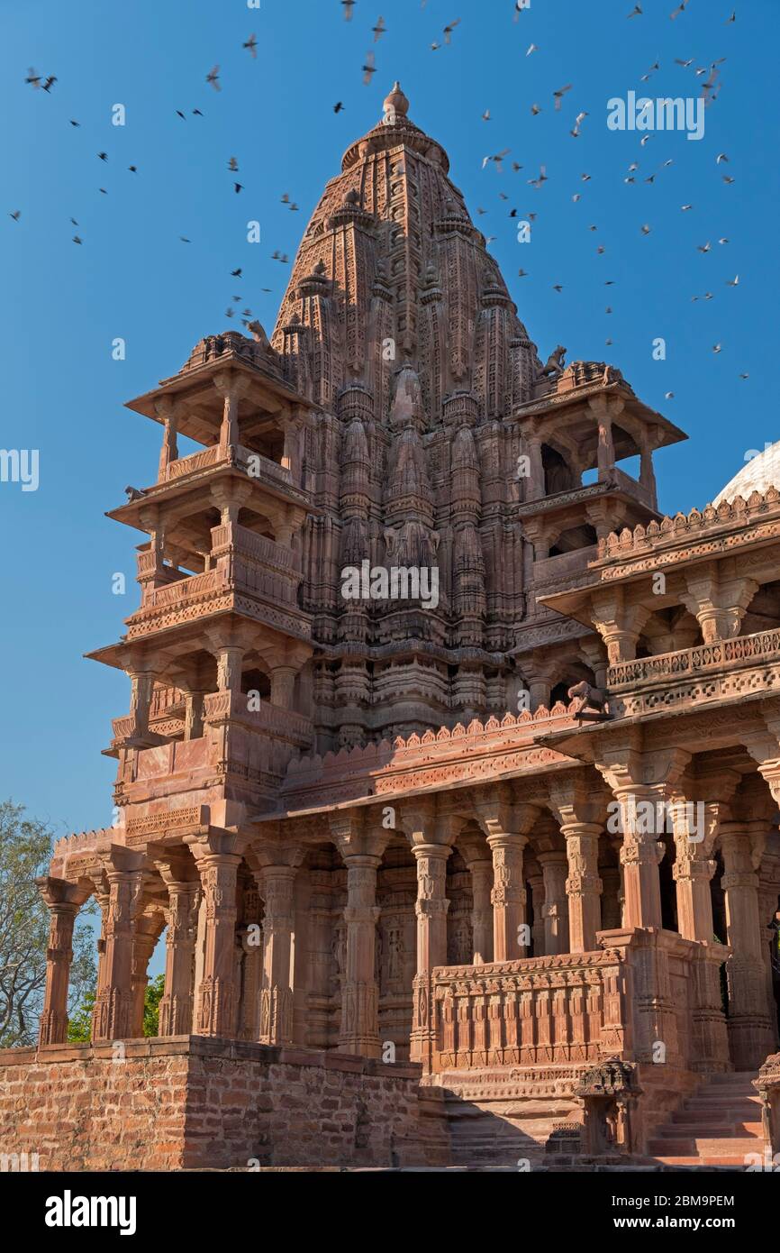 Royal Cenotaph Mandore Garden Jodhpur Rajasthan India Stock Photo