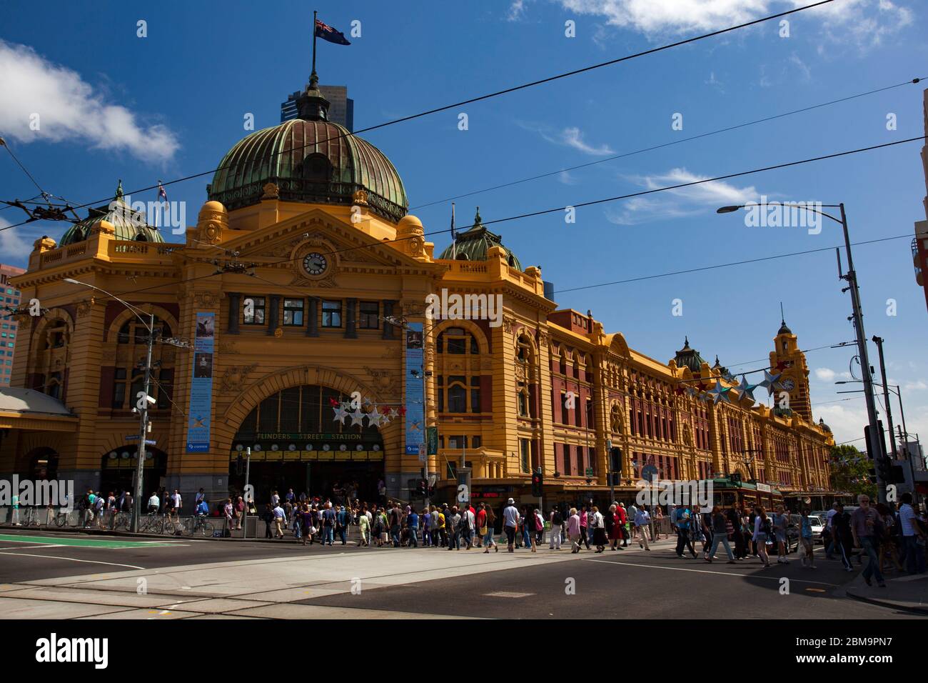 Flinders Street Railway Station, Melbourne Stock Photo
