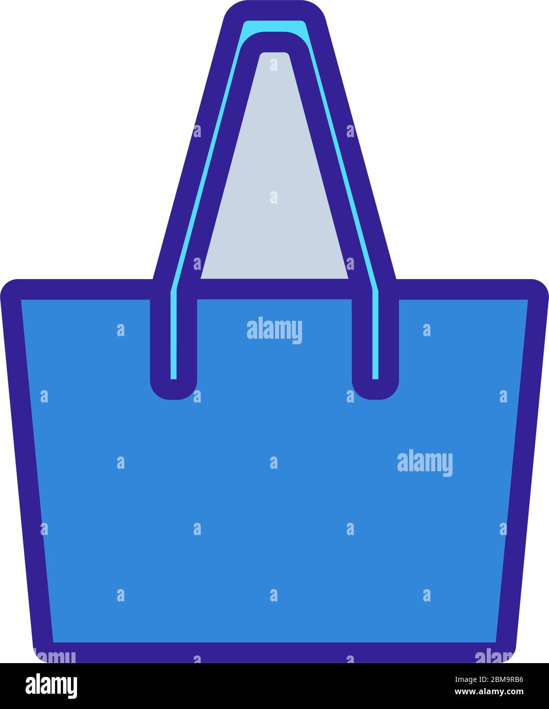 women beach bag icon vector. Stock Vector