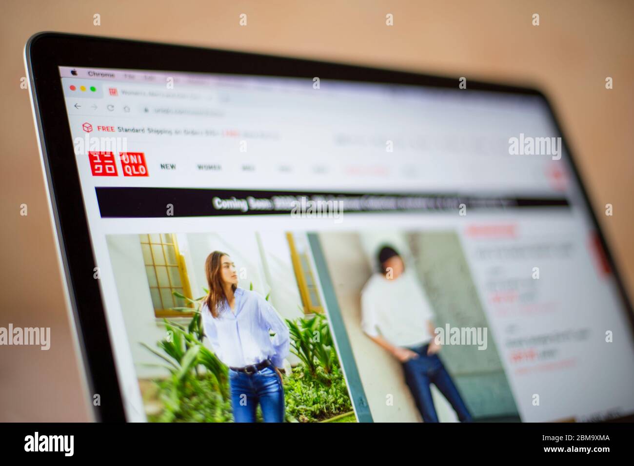 Uniqlo web site on computer screen in Belgrade, Serbia. It is a Japanese  casual wear designer, founded at 1974 Stock Photo - Alamy