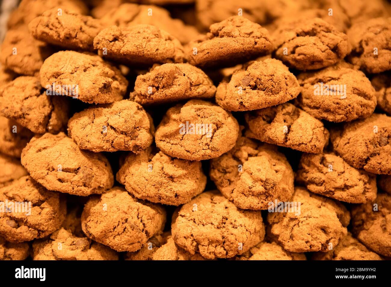 Closeup of the cookies in the store in Paris, France Stock Photo