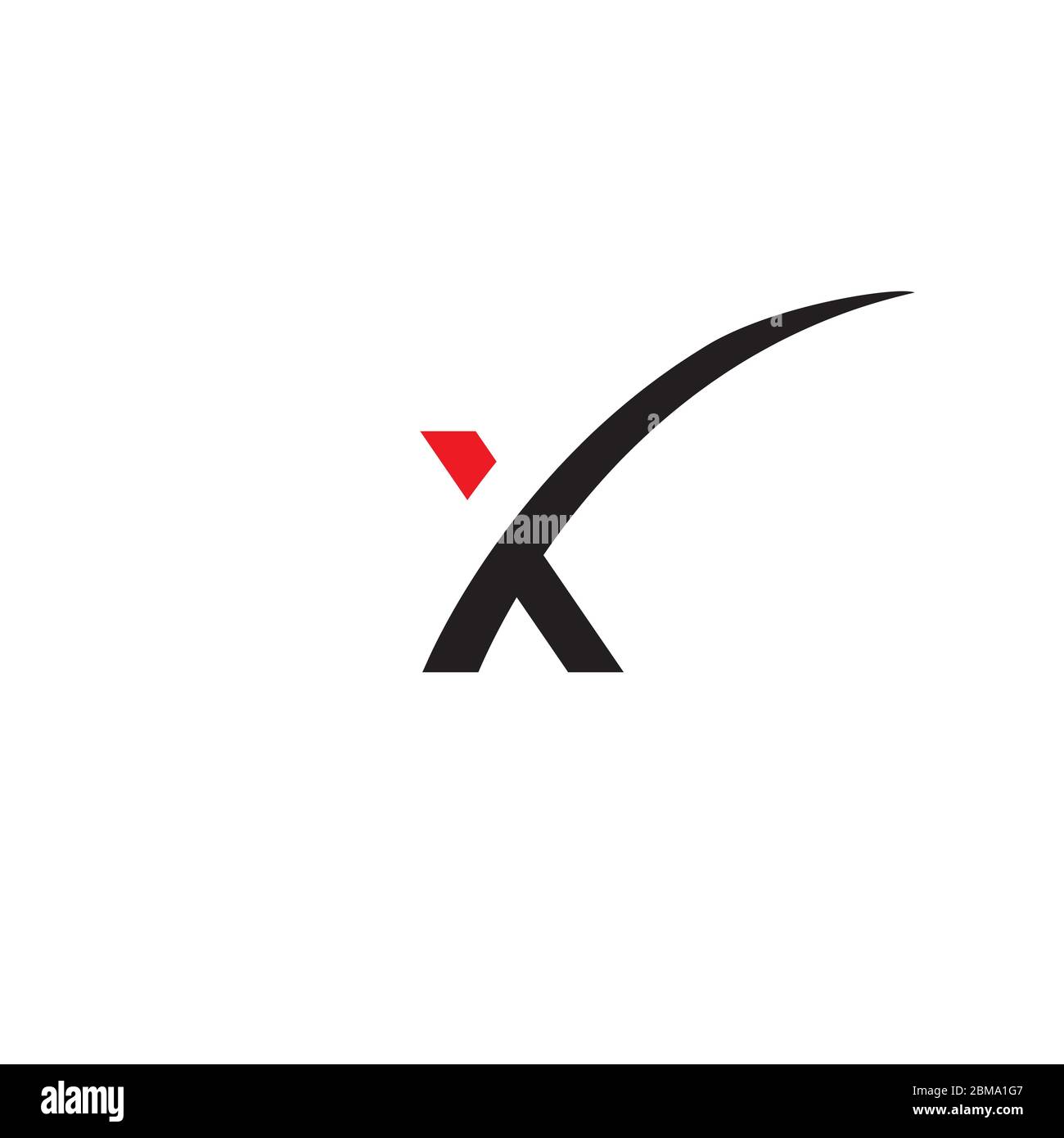 X swoosh letter logo design vector Stock Vector Image & Art - Alamy