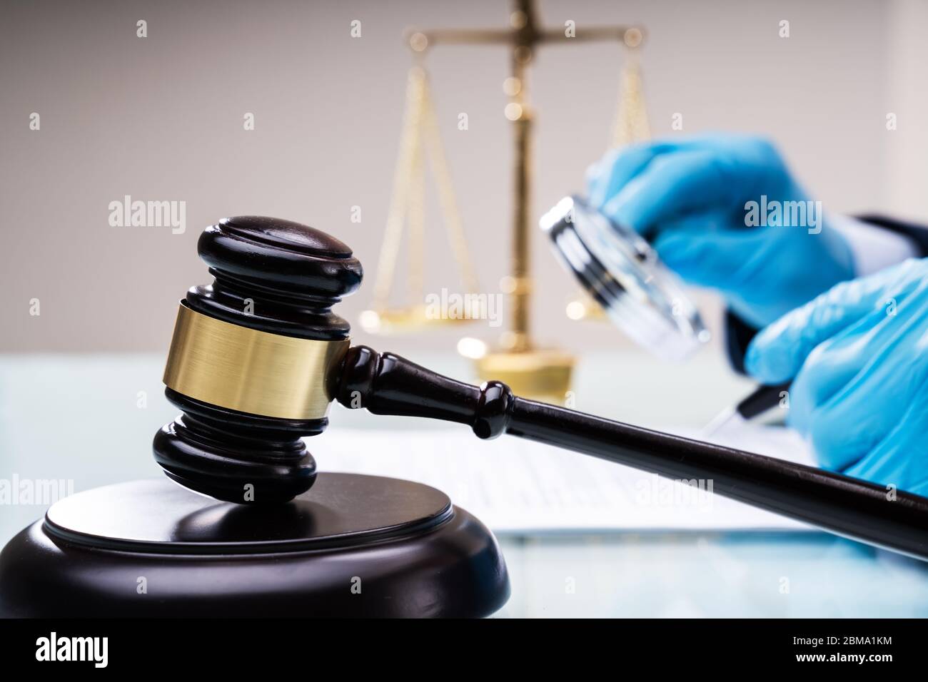 Lawyers Inspecting Legal Regulations. Scrutiny And Arbitration Stock Photo