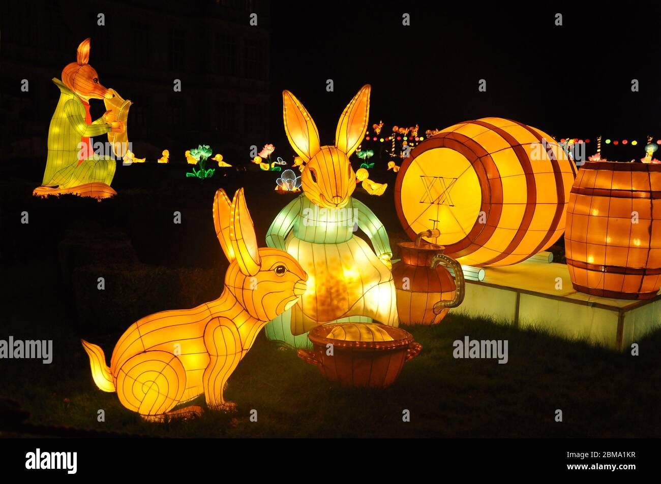 The Festival of Light at Longleat Stock Photo Alamy