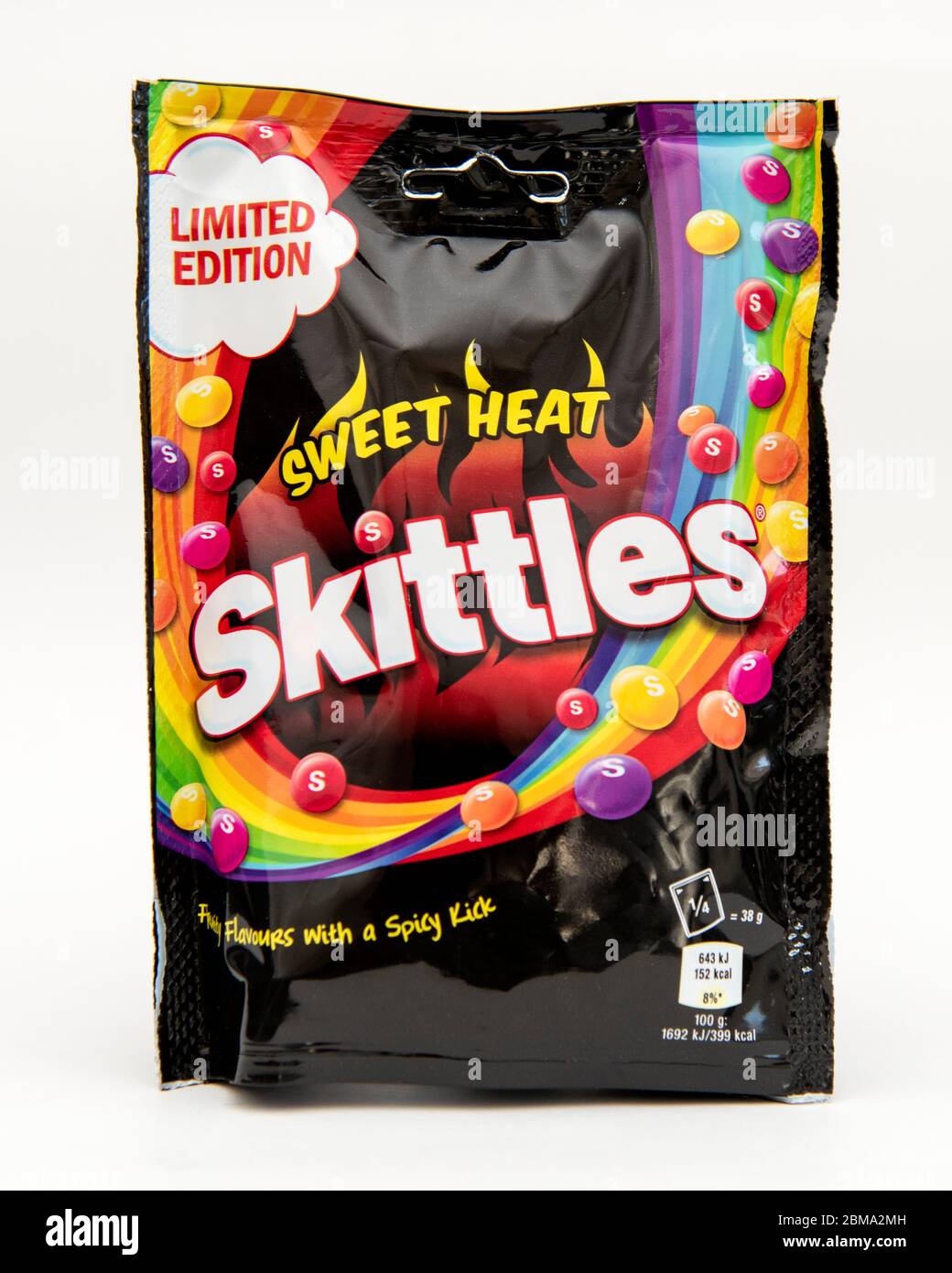Skittles sweets,limited edition,sweet heat,spicy kick Stock Photo - Alamy