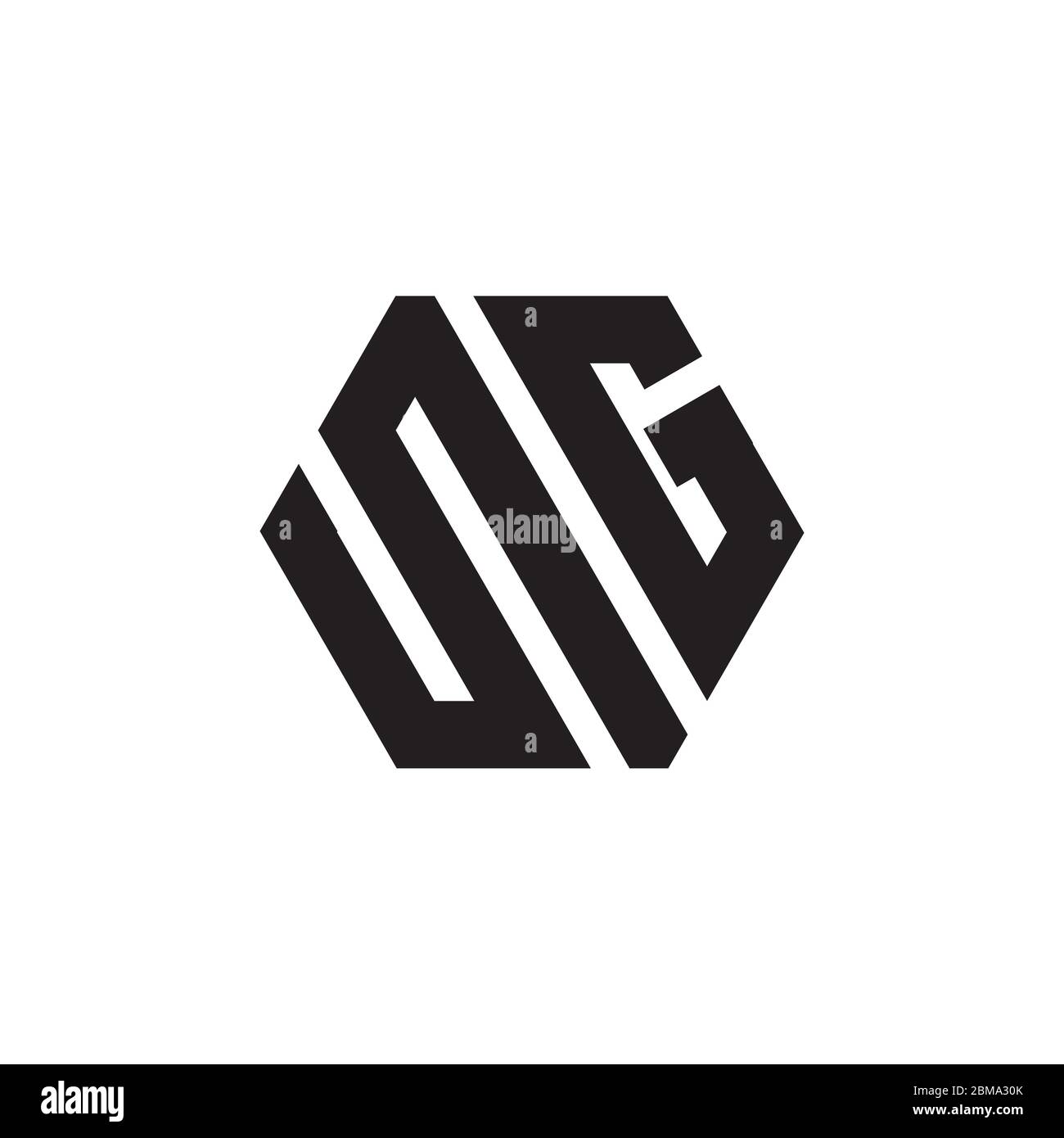 S G hexagon logo design vector Stock Vector Image & Art - Alamy
