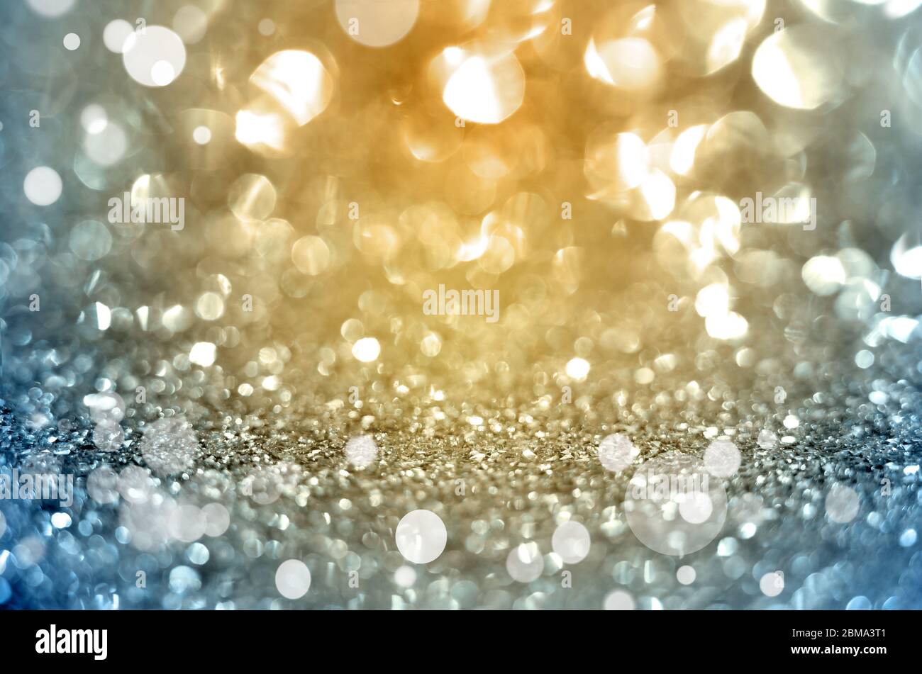 Purple abstract background with glitters. Blurred background. Stock Photo