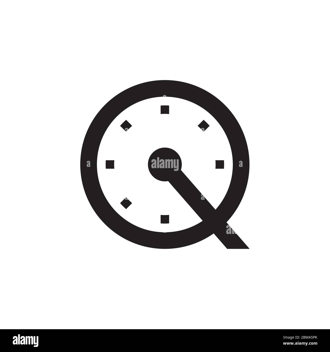 Q clock letter logo design concept Stock Vector Image & Art Alamy