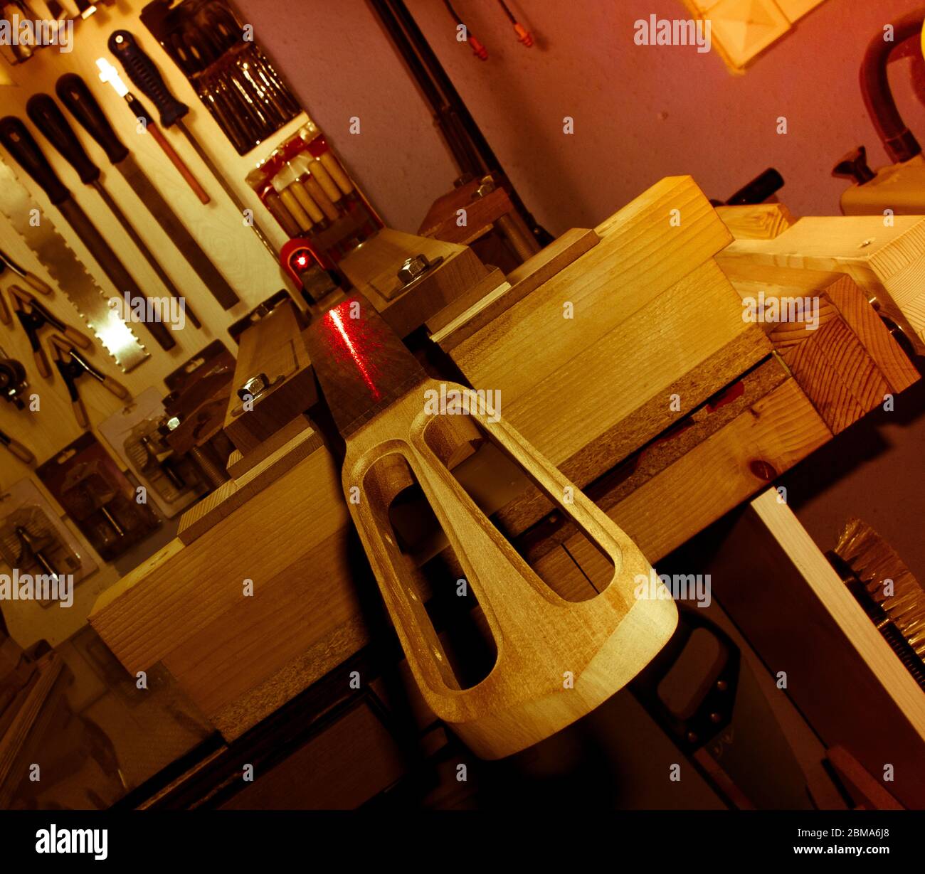accuracy checking process with laser straight level meter for assembly