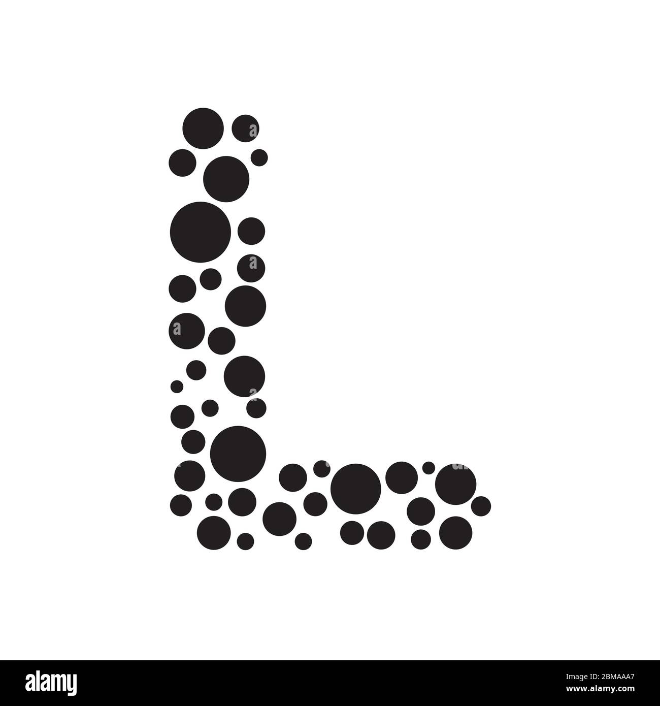 L dots letter logo design vector Stock Vector Image & Art - Alamy