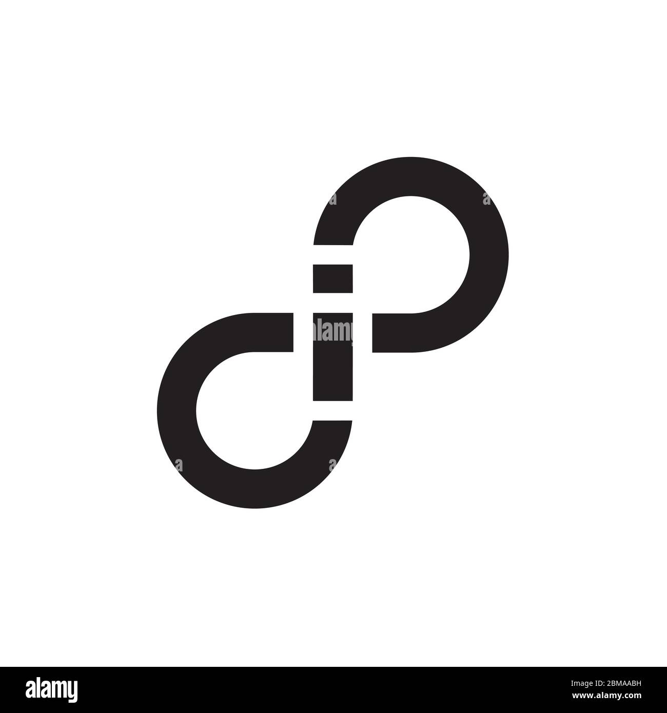 letter I infinte logo design concept Stock Vector