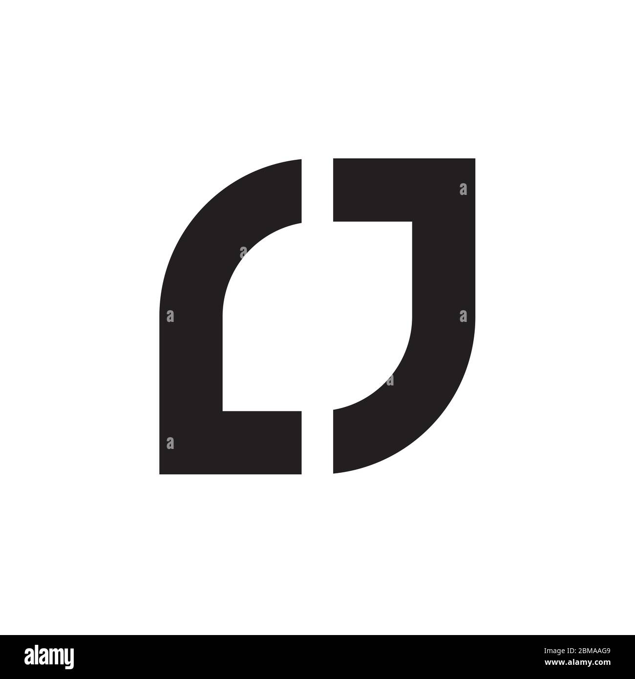 L J letter logo design vector Stock Vector