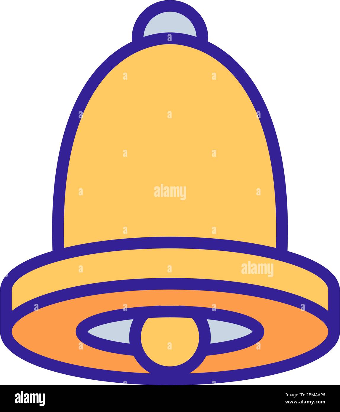 bell view icon vector outline illustration Stock Vector Image & Art - Alamy