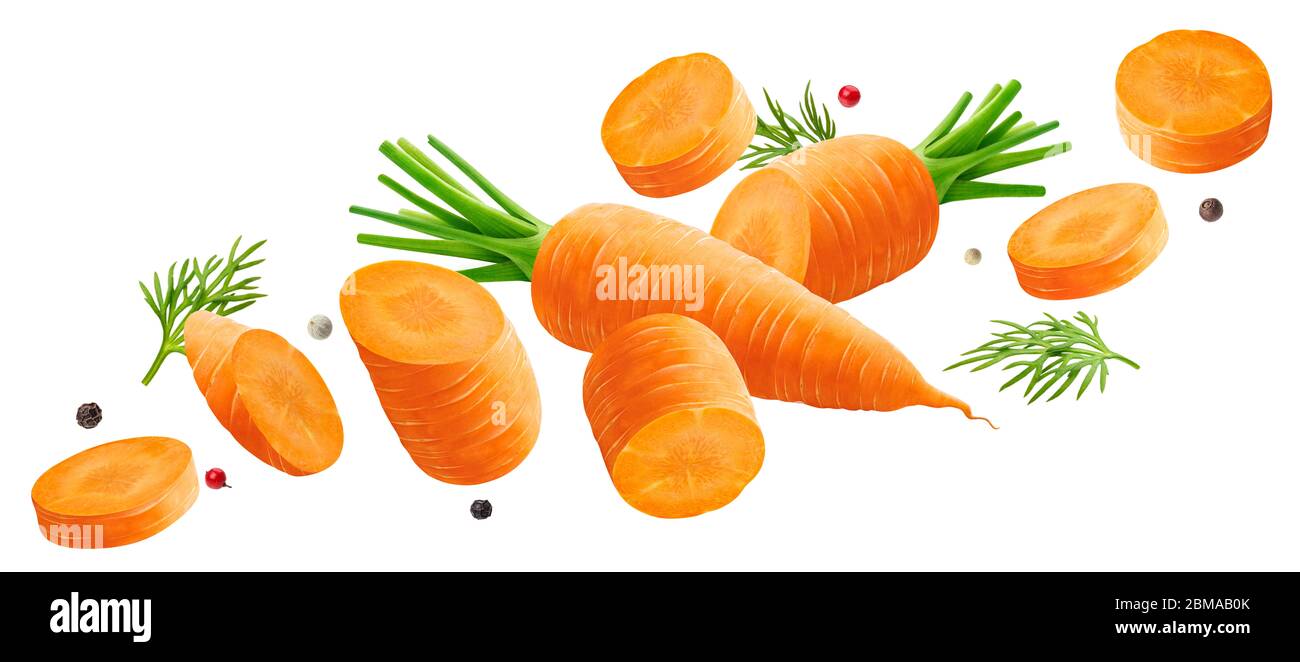Carrot isolated on white background with clipping path Stock Photo