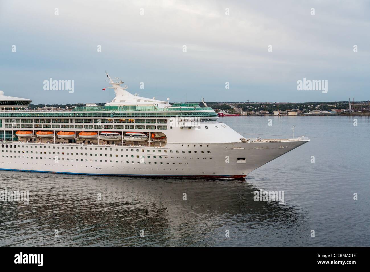 Cruise Ship Leaving at Dusk Stock Photo - Alamy