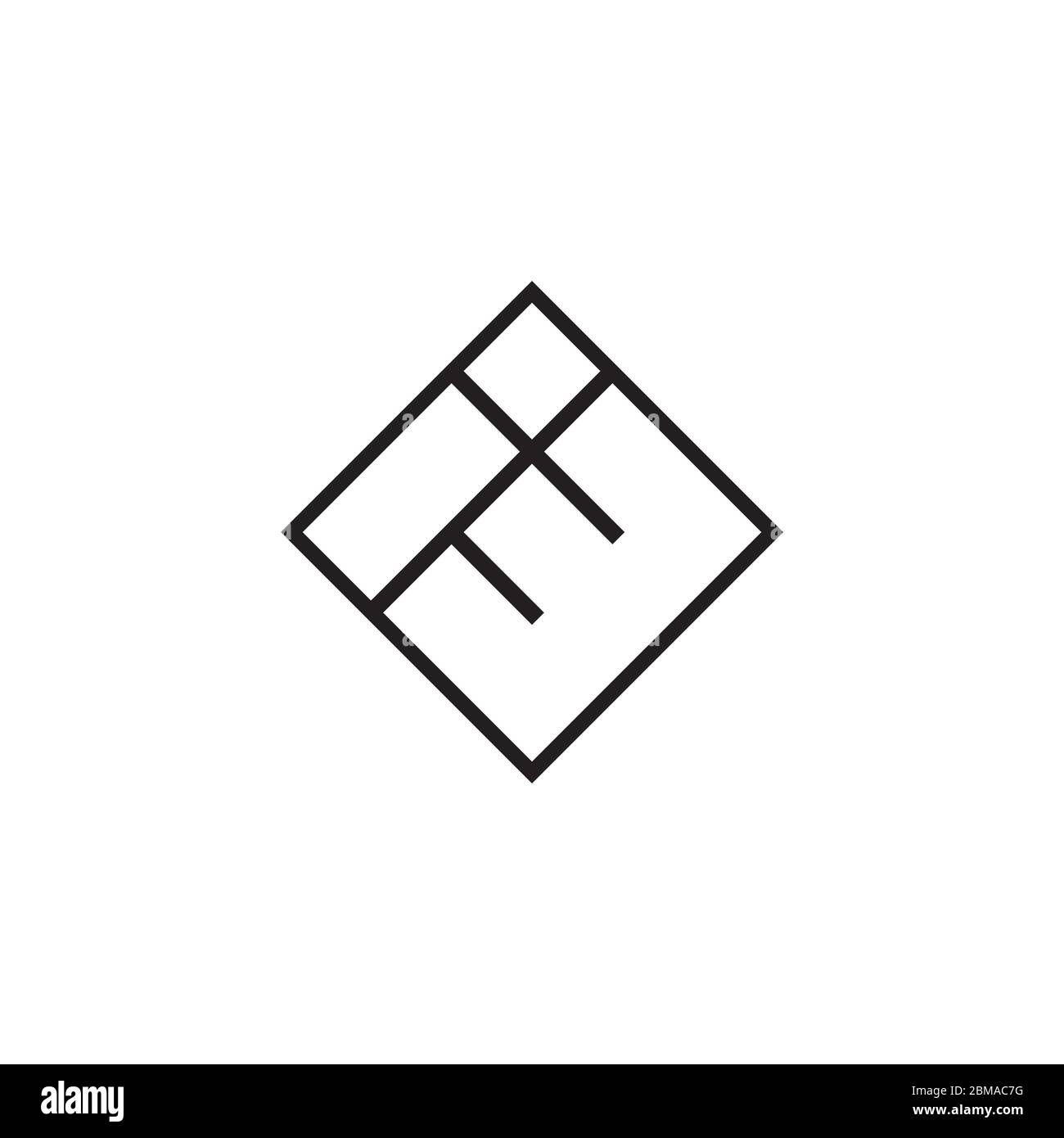 I E lines letter logo design vector Stock Vector