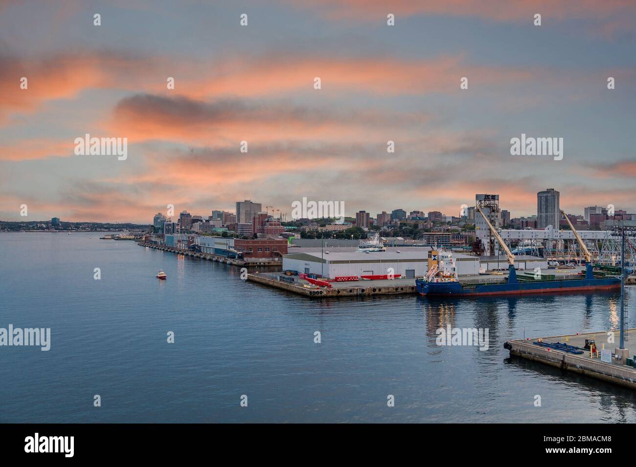 Halifax Harbour at Dusk Stock Photo