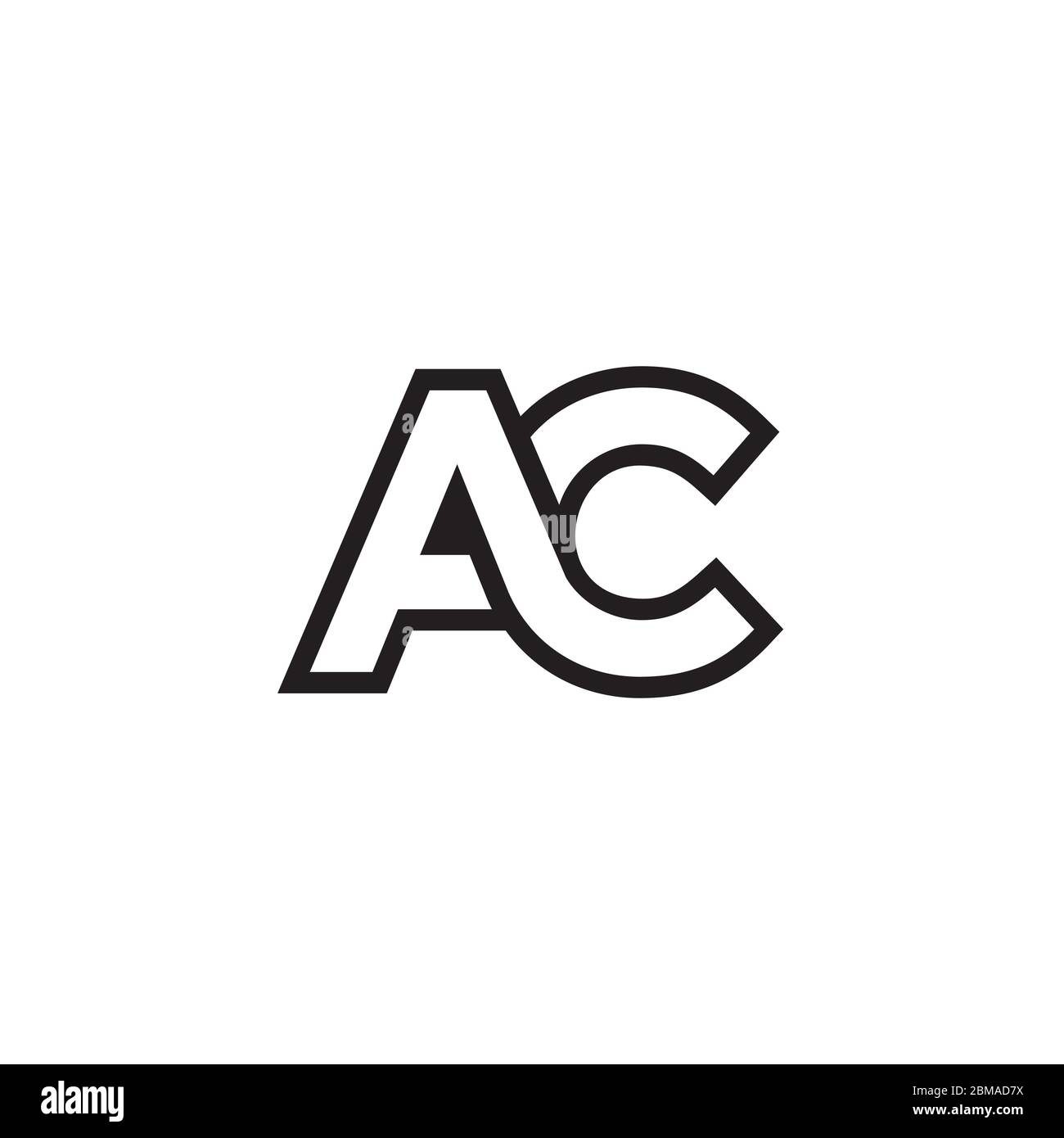 A C lines letter lines logo design vector Stock Vector Image & Art - Alamy