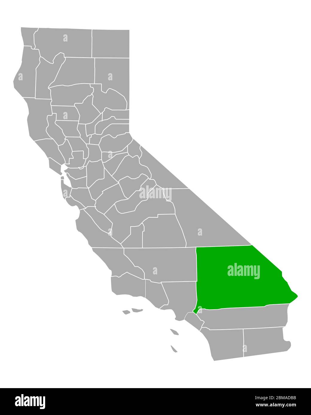 Map of San Bernardino in California Stock Photo - Alamy