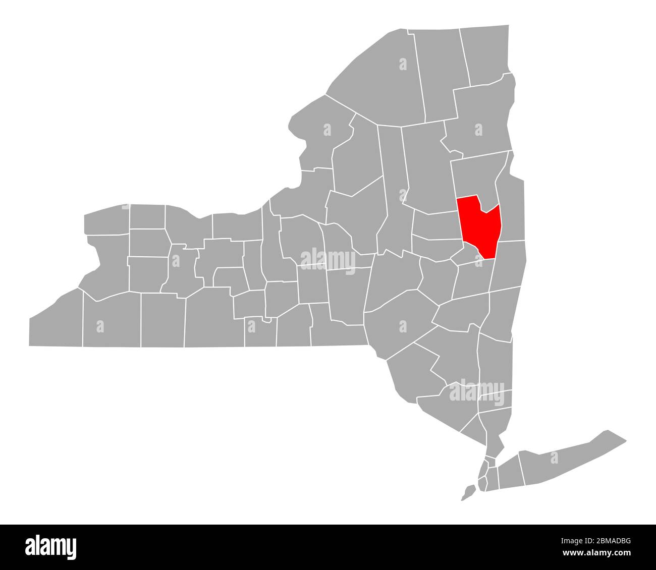 Map of Saratoga in New York Stock Photo Alamy