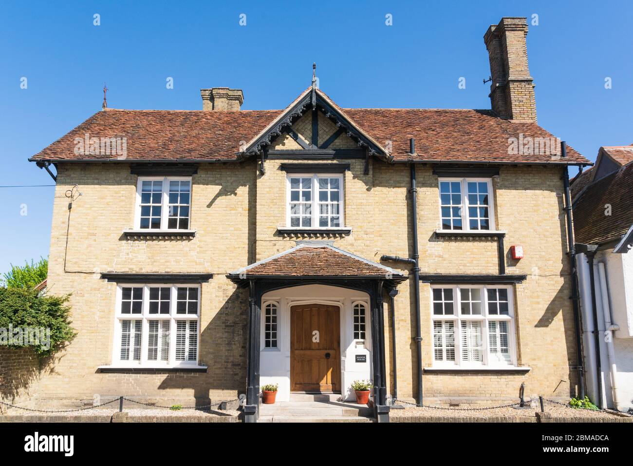 Exterior of The Manor House, High Street, Much Hadham, Hertfordshire. UK Stock Photo