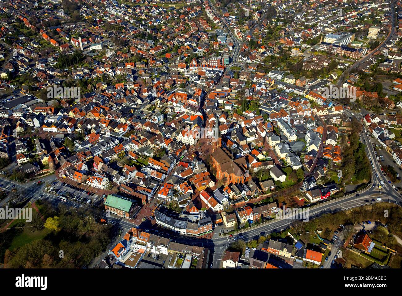 Old city of Haltern am See, 16.03.2017, aerial view, Germany, North  Rhine-Westphalia, Haltern am See Stock Photo - Alamy