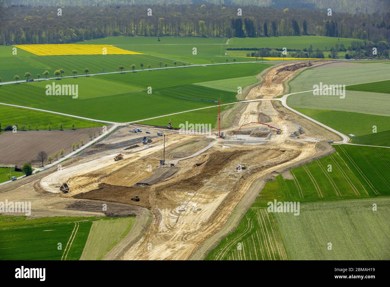 , Construction of the bypass road bridge Aftetalbruecke, 11.05.2017 ...