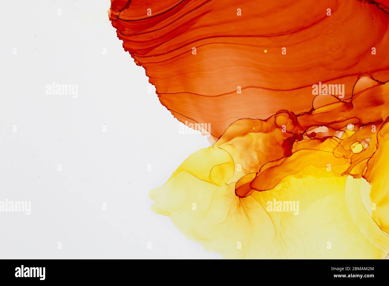 Vibrant Abstract artwork. Trendy wallpaper. Ink colors bright, luminous ...