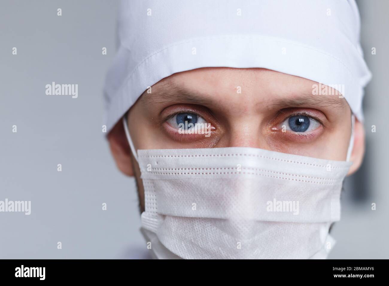 Tired doctor mask hi-res stock photography and images - Alamy