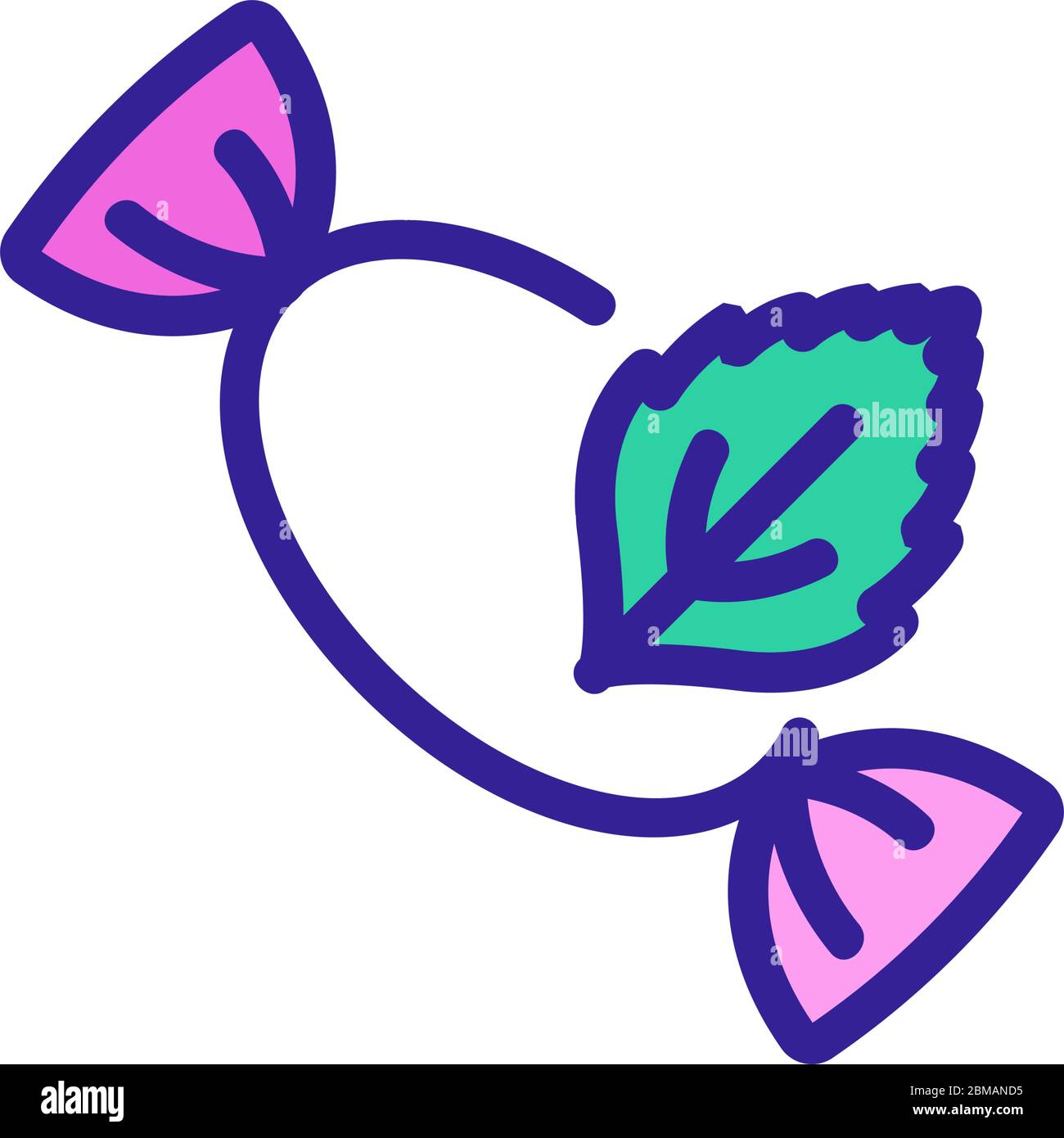 peppermint candy icon vector outline illustration Stock Vector Image